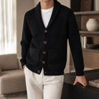 Herren Strickjacke mit V-Ausschnitt und Knopfleiste