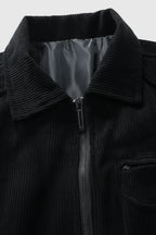 Herren Cordjacke Schwarz