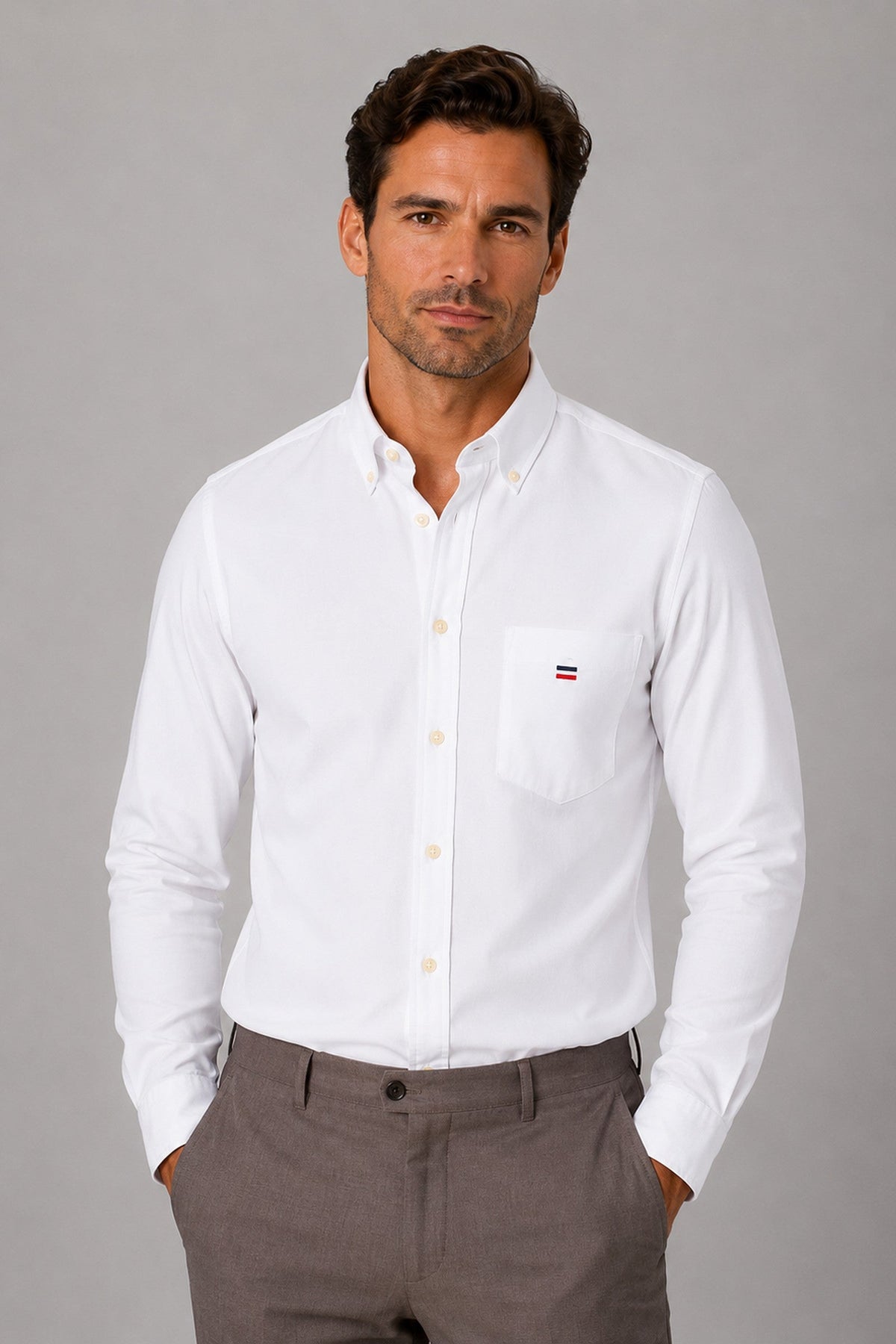 Herren Baumwollhemd – Regular Fit, Langarm