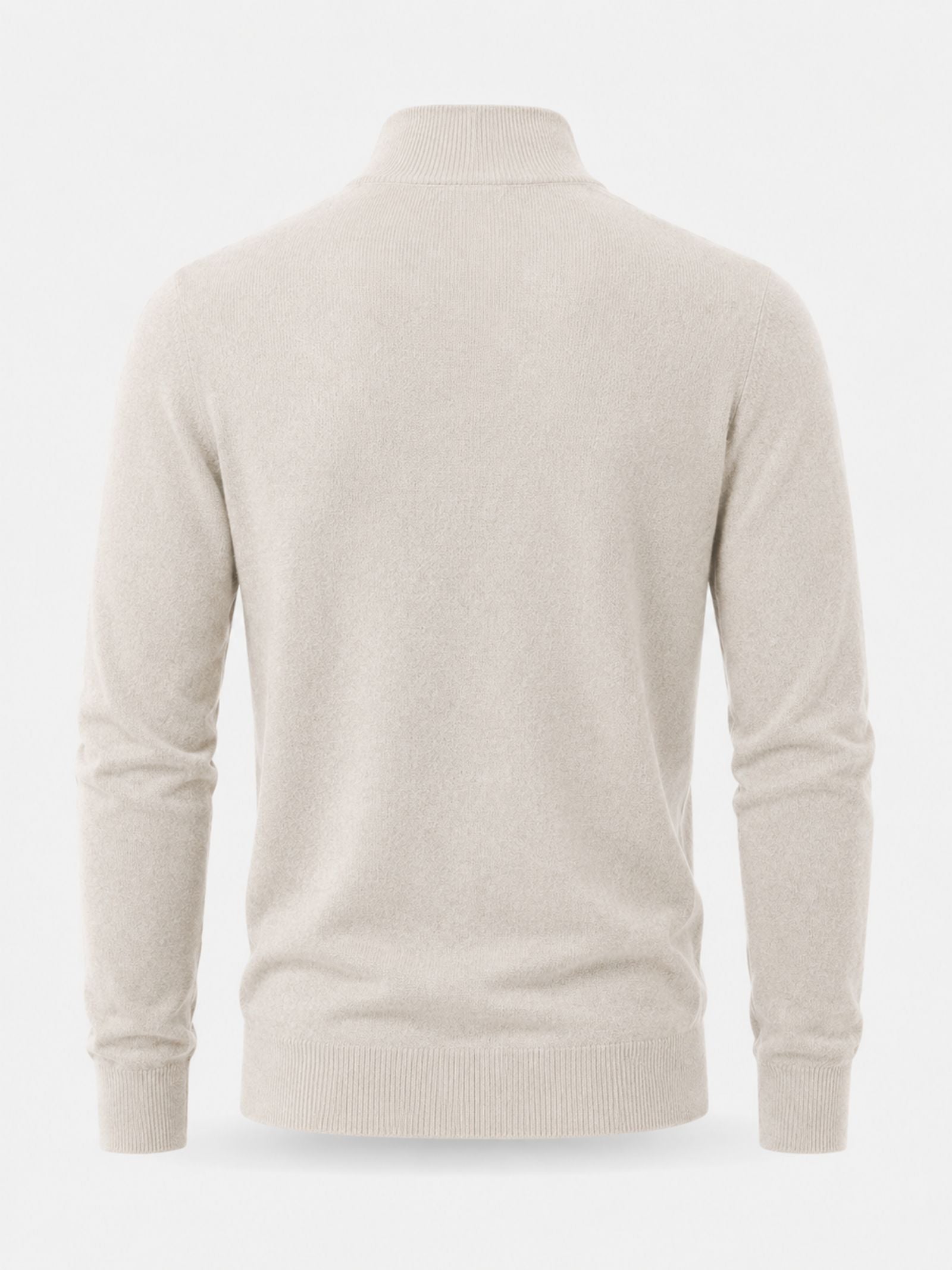 Pull en laine mérinos Hugo pour homme avec col en V et fermeture éclair