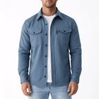 Surchemise homme en coton avec poches poitrine
