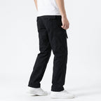 Herren Cargo Hose aus Baumwolle Relaxed Fit mit Taschen