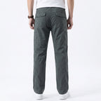 Herren Cargo Hose aus Baumwolle Relaxed Fit mit Taschen