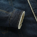 Heren spijkerjack met fleece voering