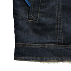 Heren spijkerjack met fleece voering