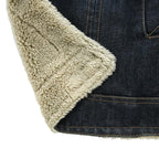 Heren spijkerjack met fleece voering