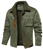 Herrenjacke mit warmem Fleecefutter und Sherpakragen
