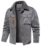 Herrenjacke mit warmem Fleecefutter und Sherpakragen