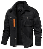 Herrenjacke mit warmem Fleecefutter und Sherpakragen
