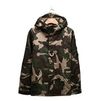 Herren Winterjacke mit Kapuze und Camouflage Muster
