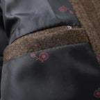 Manteau en laine pour homme Manteau classique avec patte de boutonnage