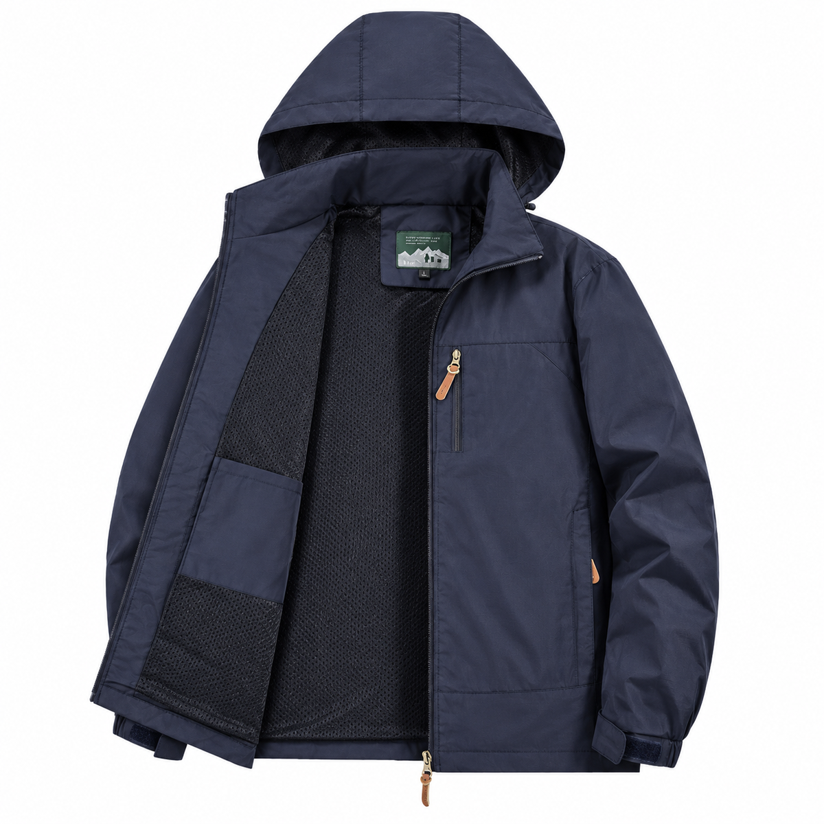 Herren Windjacke mit Kapuze