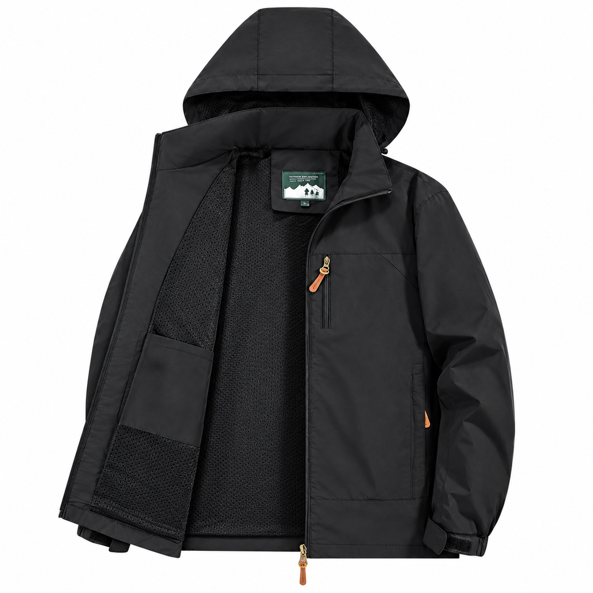 Herren Windjacke mit Kapuze