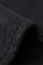 Manteau homme à simple boutonnage noir