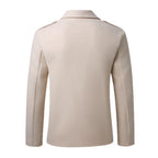 Manteau d'hiver homme croisé slim fit chaud et élégant