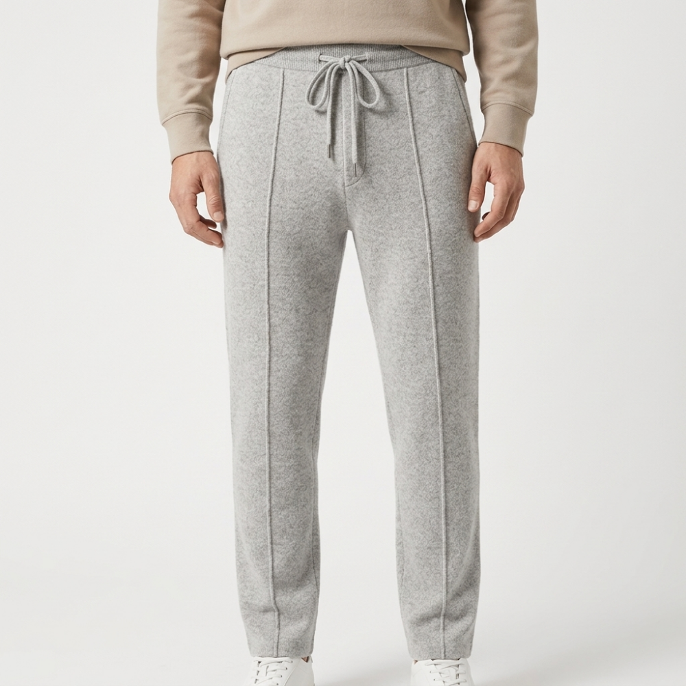Herren Wollhose Relaxed Fit mit Kordelzug