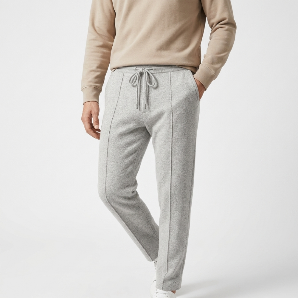 Cloud – Relaxed Wool Pants — Gray