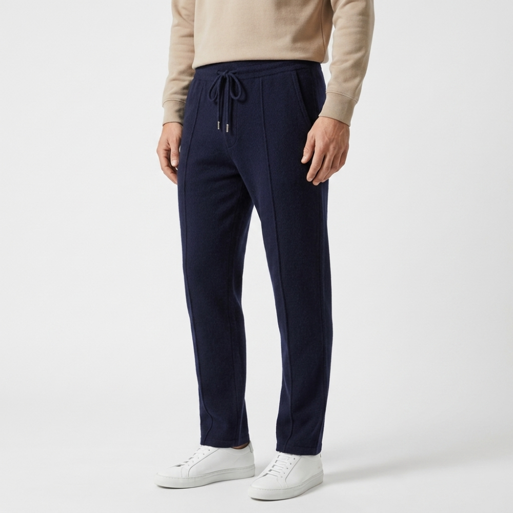 Herren Wollhose Relaxed Fit mit Kordelzug