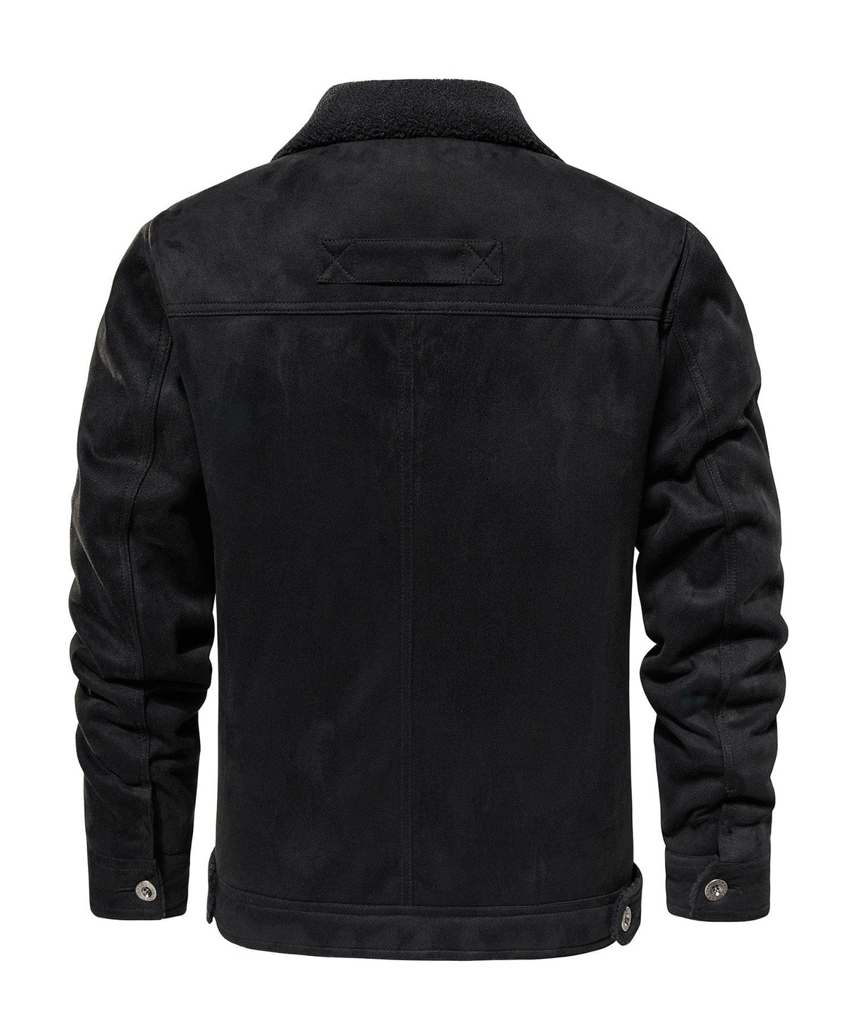 Herenjack met warme fleece voering en sherpa kraag