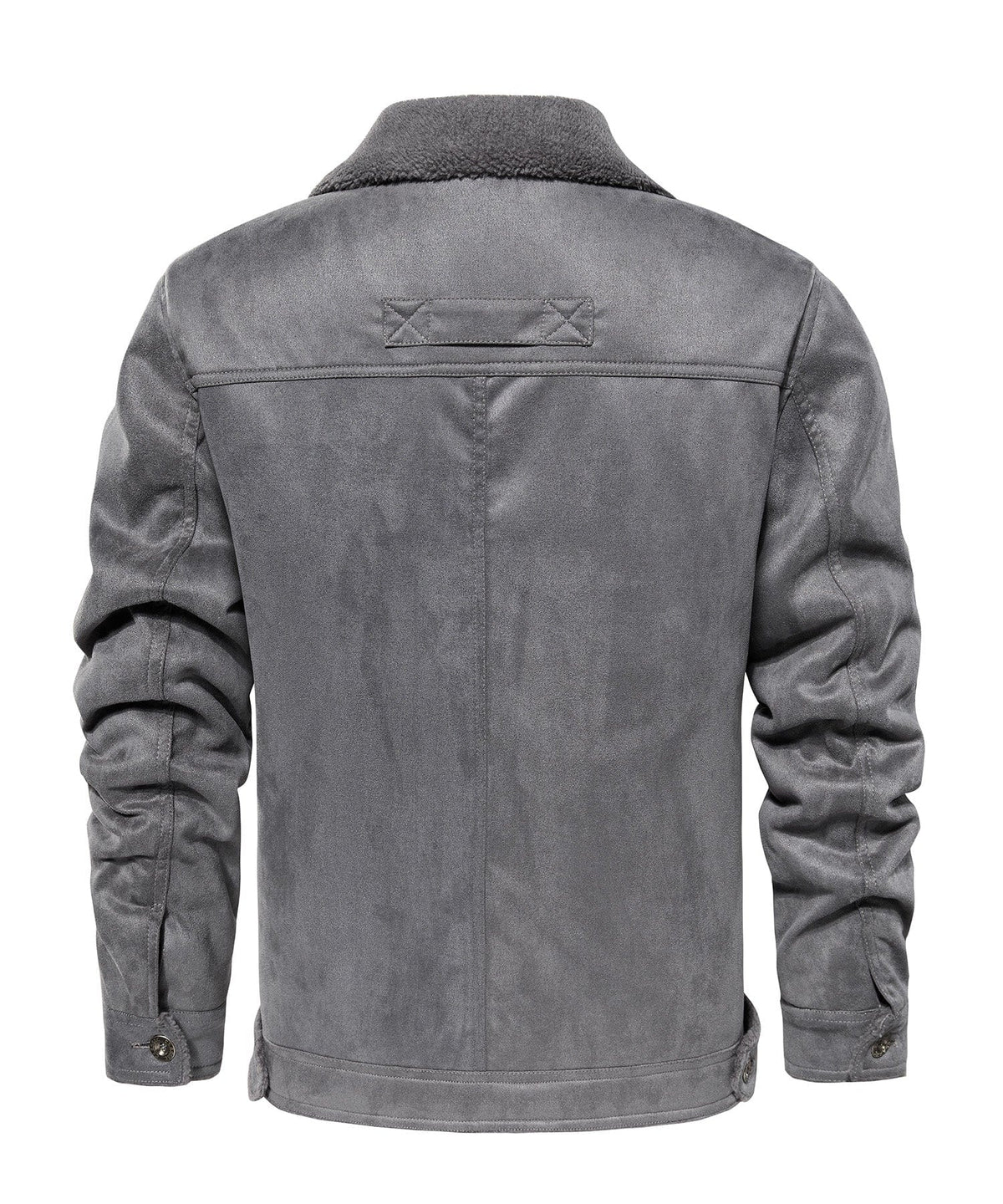 Herenjack met warme fleece voering en sherpa kraag