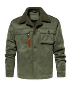 Herrenjacke mit warmem Fleecefutter und Sherpakragen