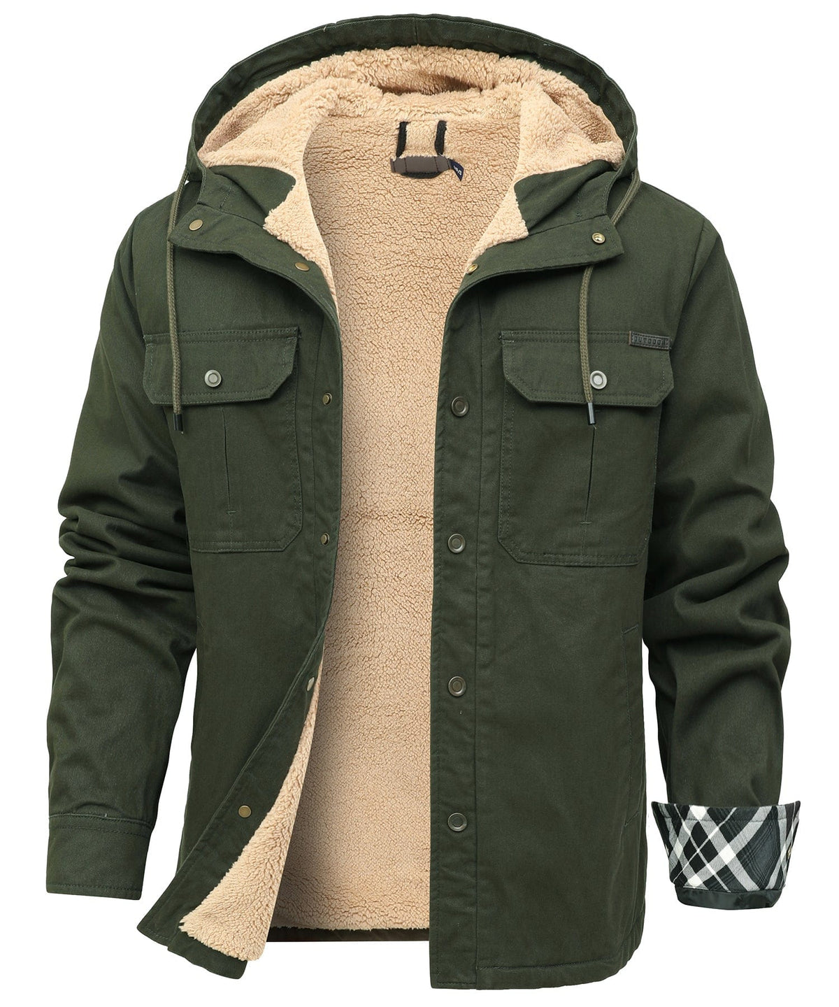 Heren Sherpa Fleece Jas met warme voering