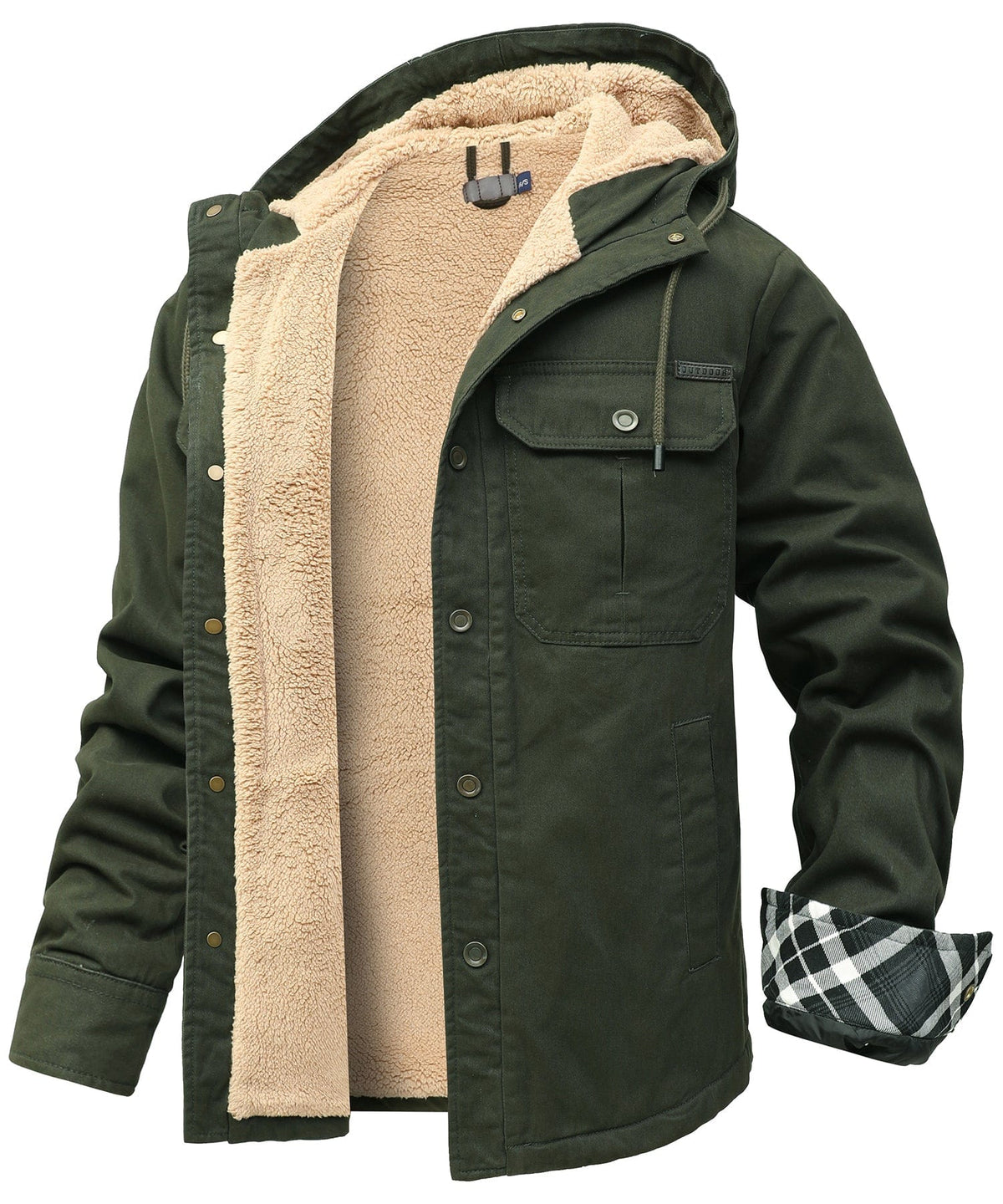 Heren Sherpa Fleece Jas met warme voering