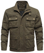 Veste de terrain extérieure pour hommes avec col montant