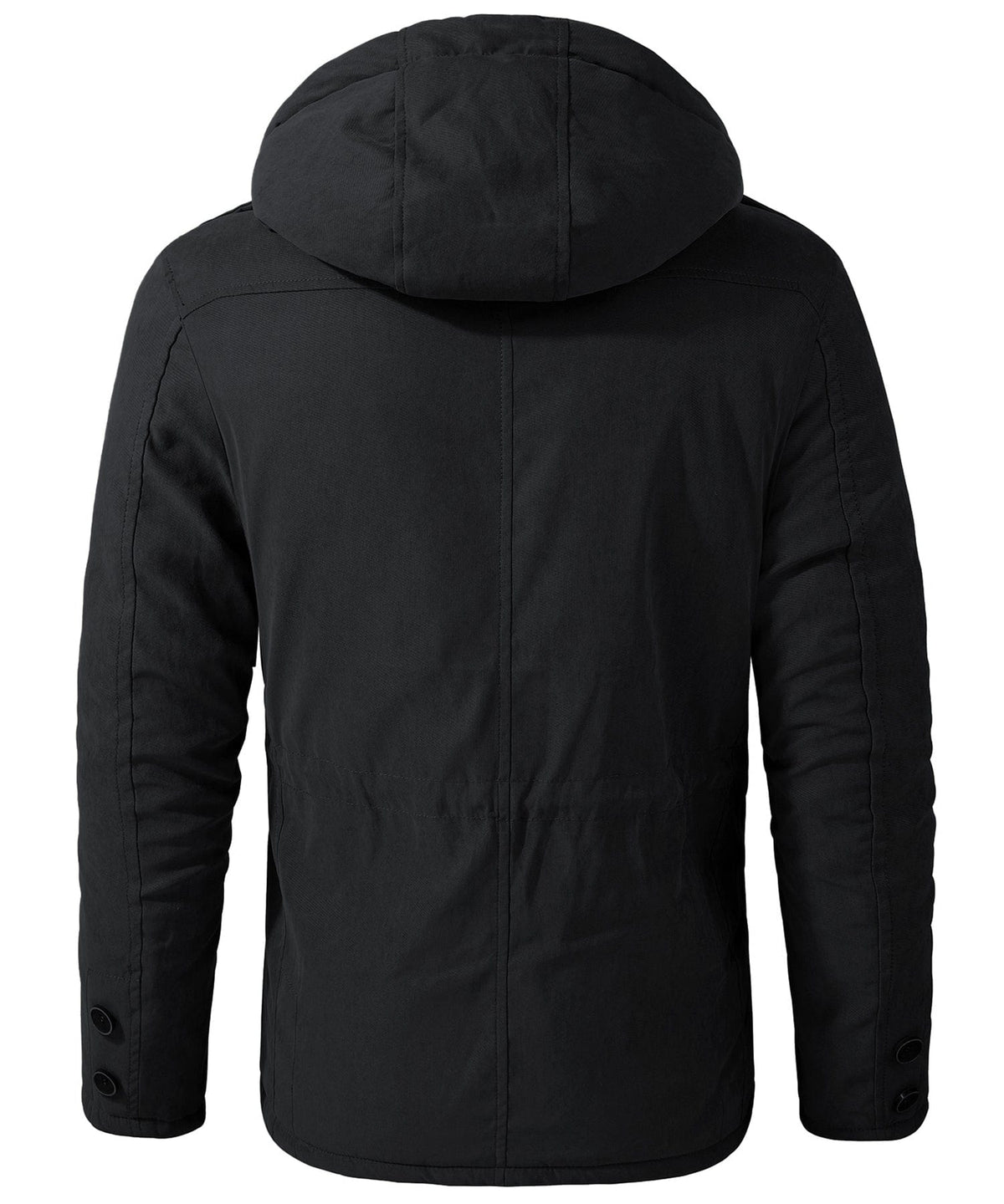 Gefütterte Herren Winterjacke mit Kapuze