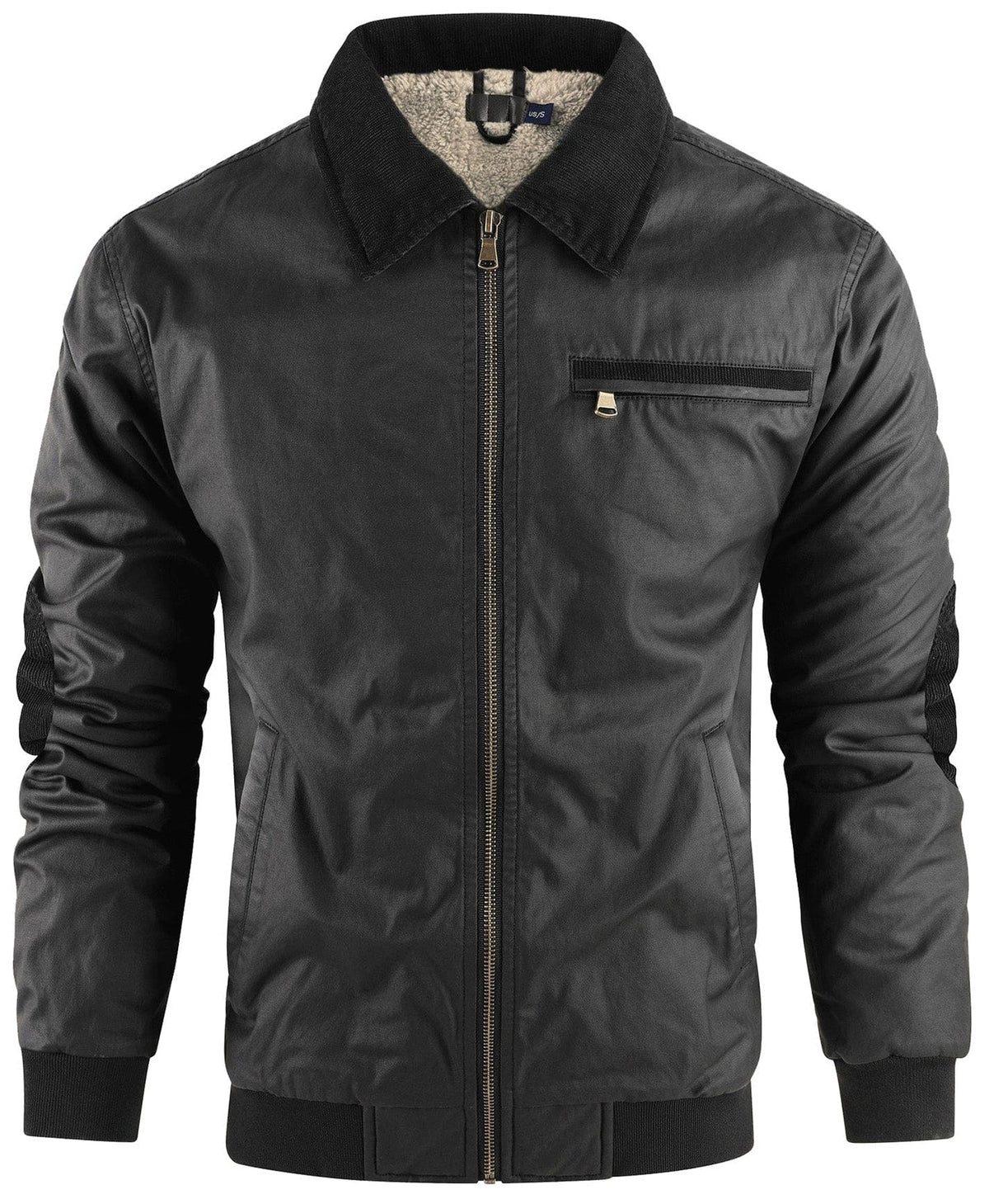 Heren bomberjack met warme fleece voering