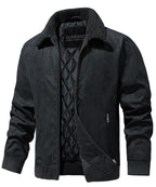 Veste bomber homme avec col en sherpa et doublure matelassée
