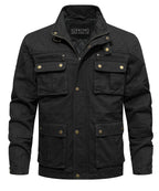Veste de terrain extérieure pour hommes avec col montant