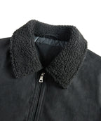Veste bomber homme avec col en sherpa et doublure matelassée