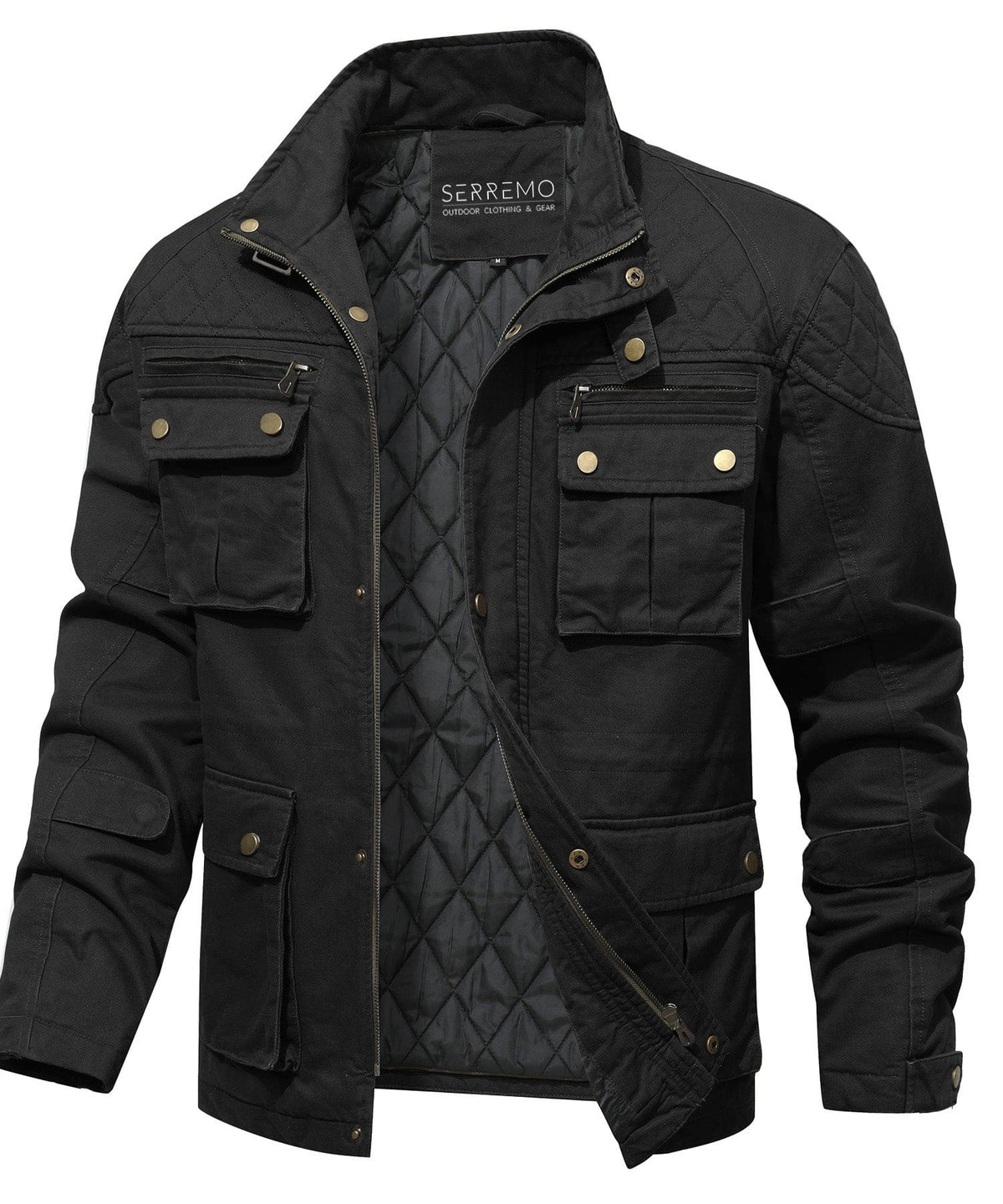Heren Outdoor Field Jacket met opstaande kraag