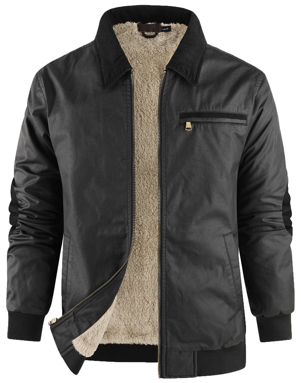 Heren bomberjack met warme fleece voering