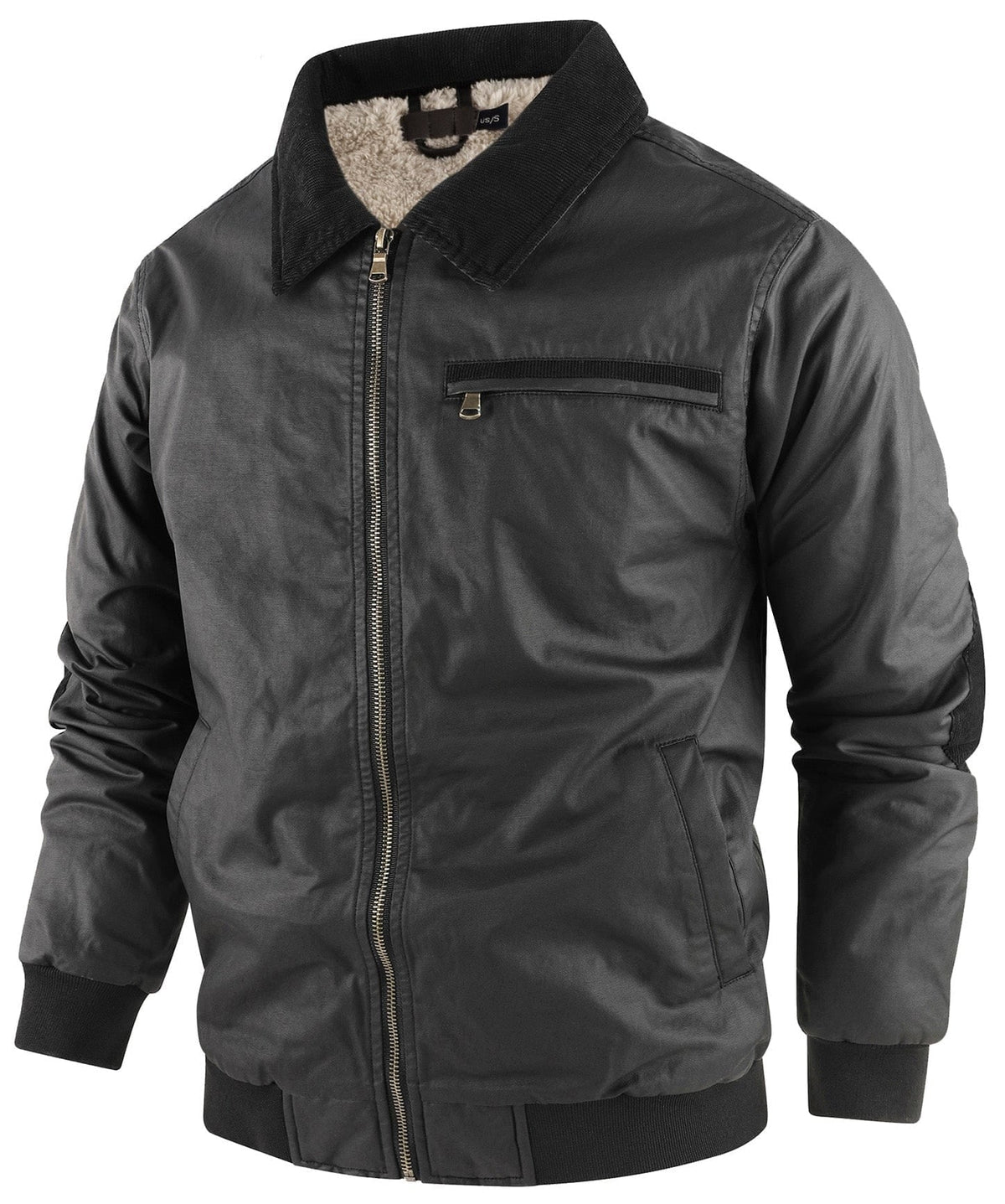 Veste bomber homme avec doublure polaire chaude