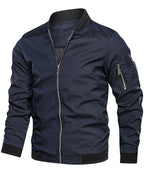 Veste bomber homme avec fermeture éclair