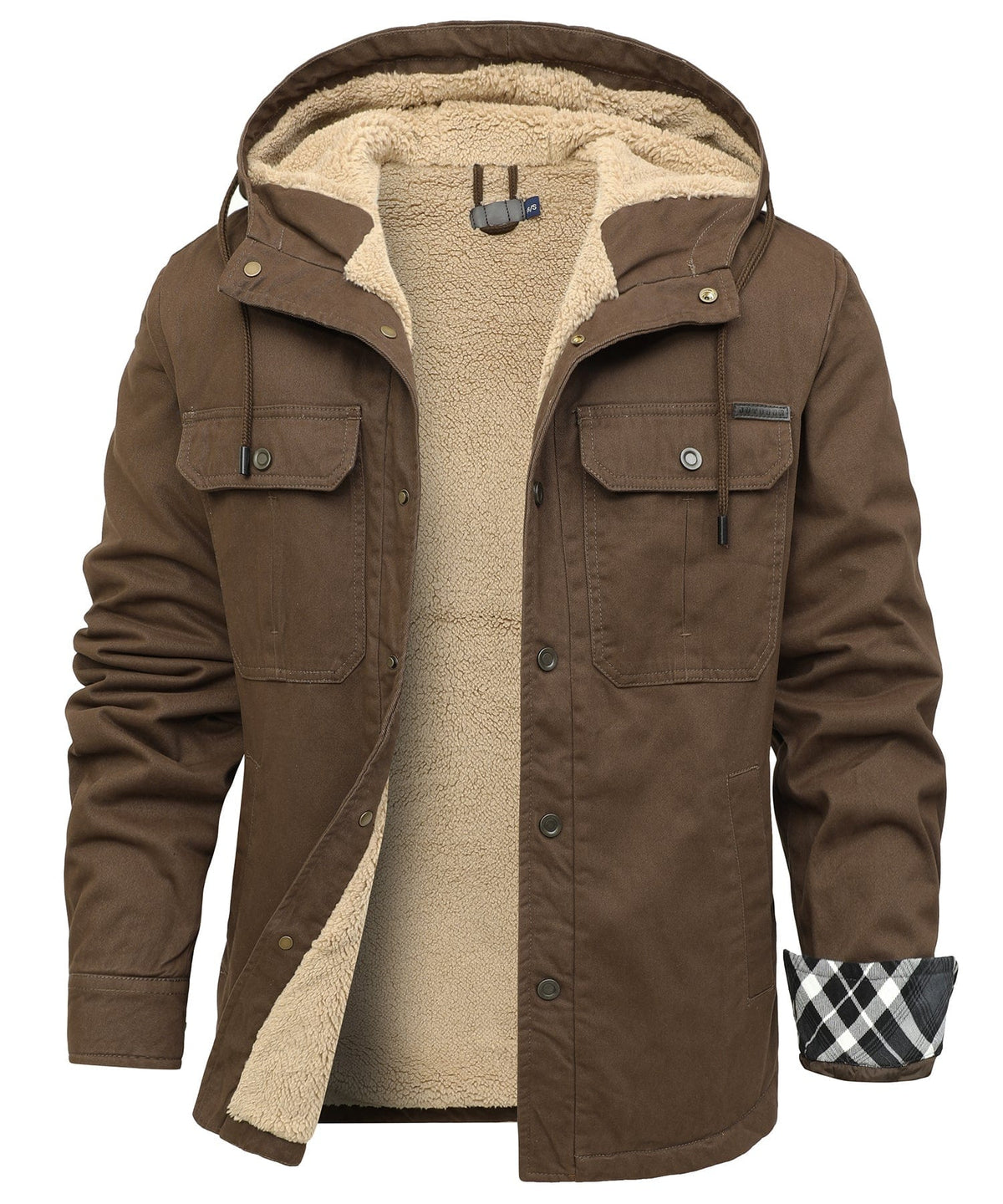 Heren Sherpa Fleece Jas met warme voering