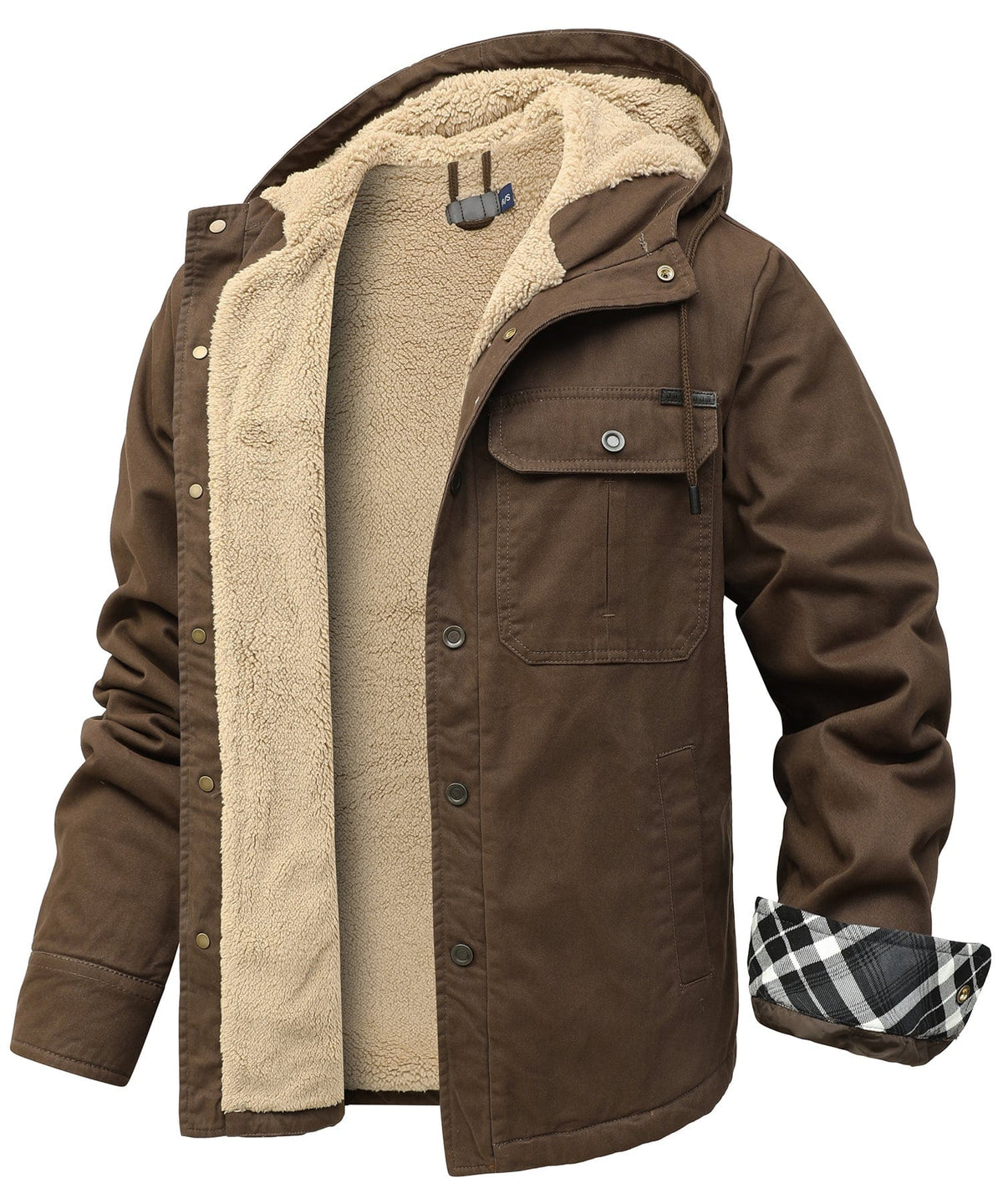Heren Sherpa Fleece Jas met warme voering