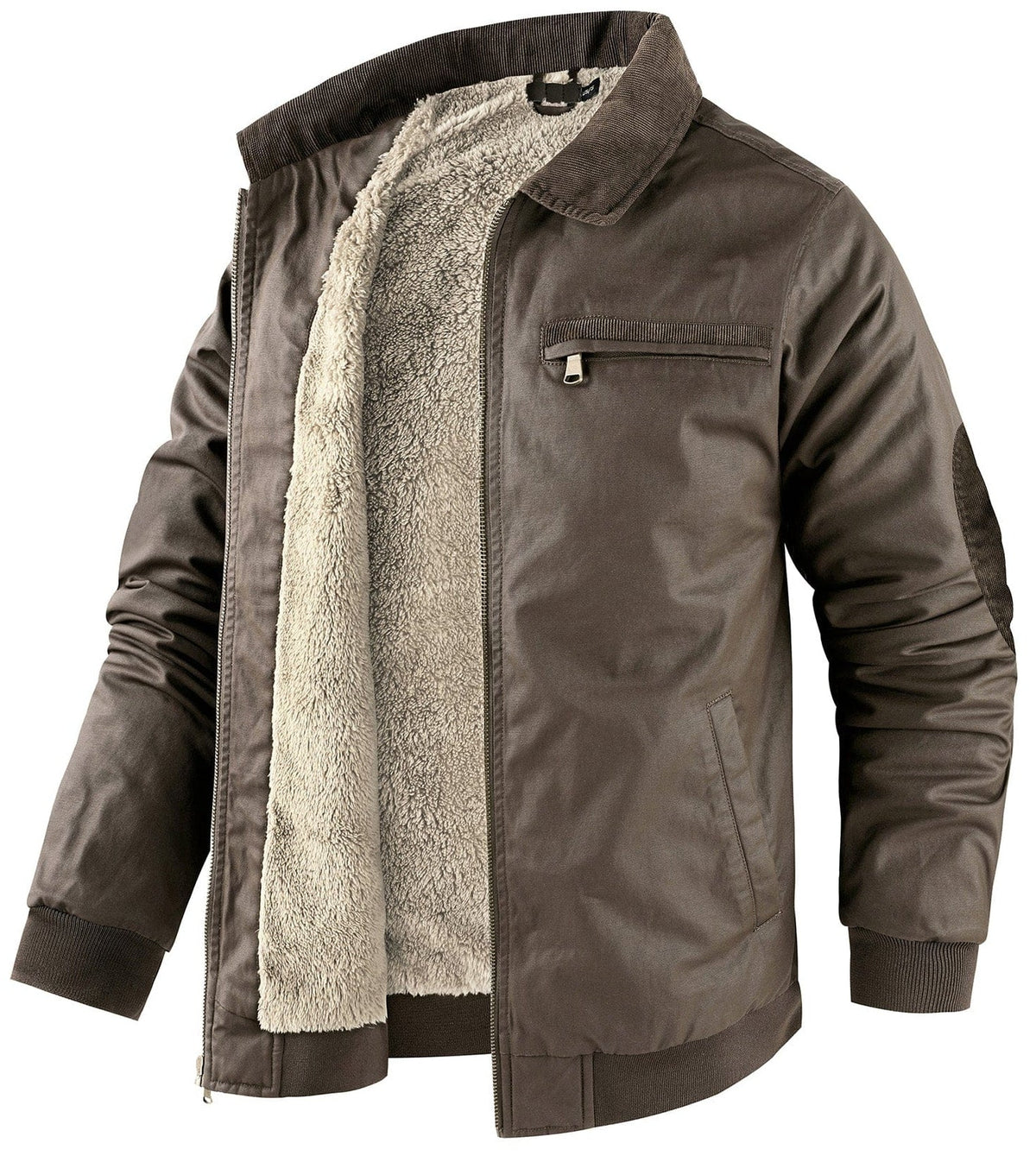 Heren bomberjack met warme fleece voering