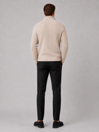 Herren Fleece-Strickjacke mit Reißverschluss