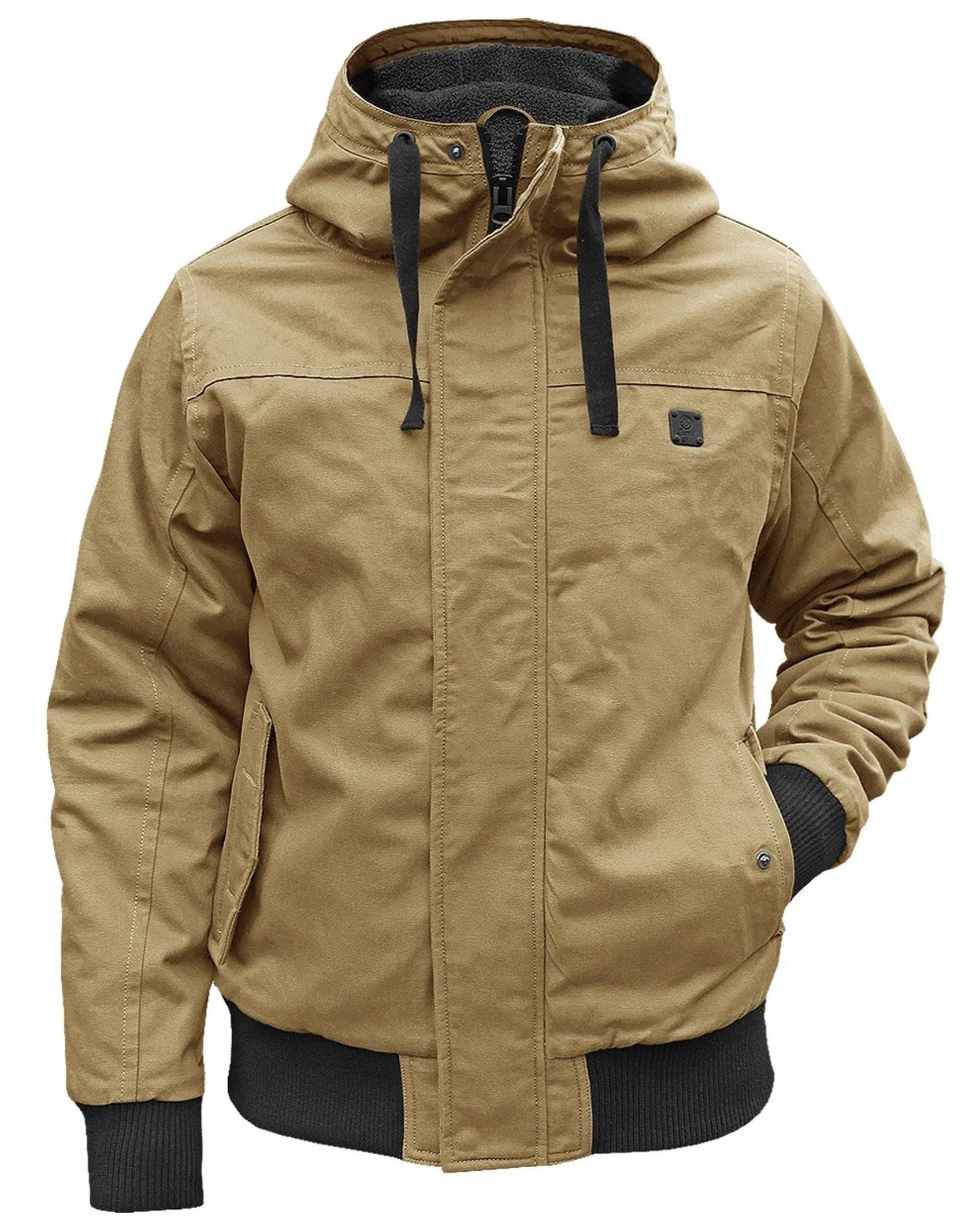 Herren Bomberjacke mit abnehmbarer Kapuze