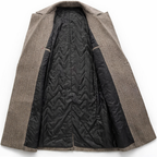 Manteau à carreaux pour hommes avec double boutonnage