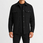 Herren Overshirt mit Knopfleiste