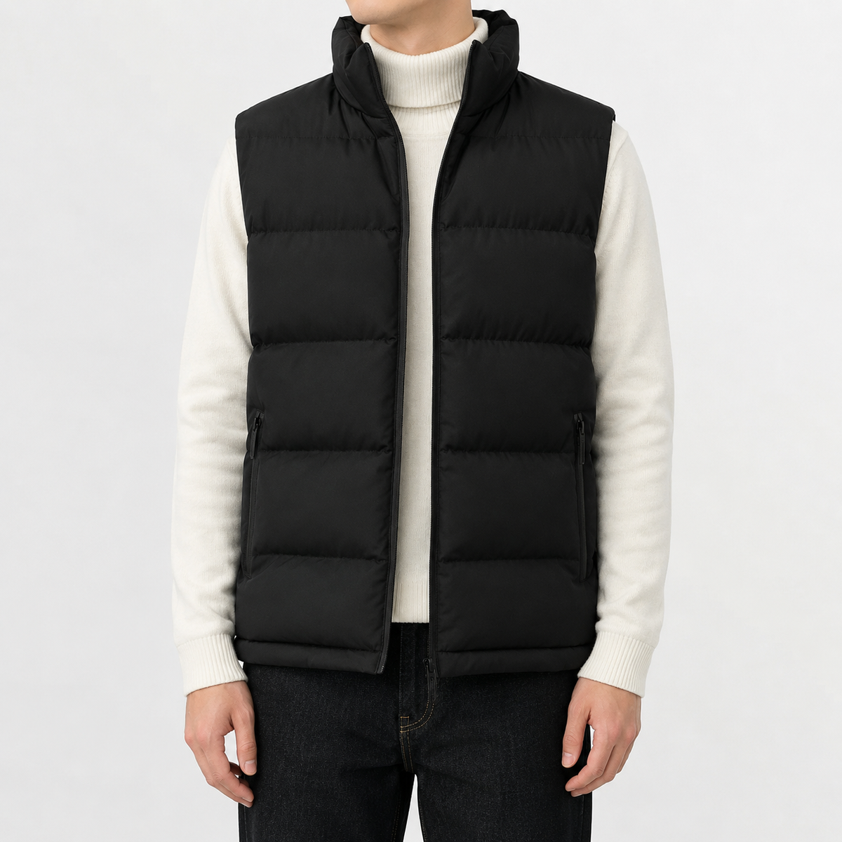 Heren Gewatteerd Gilet Licht Gevoerd en Comfortabel voor het Overgangsseizoen