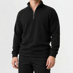 Herren Fleece-Pullover mit 1/4-Reißverschluss