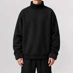 Oversized Heren Fleecepullover Gevoerd