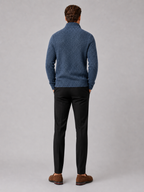 Herren Fleece-Strickjacke mit Reißverschluss