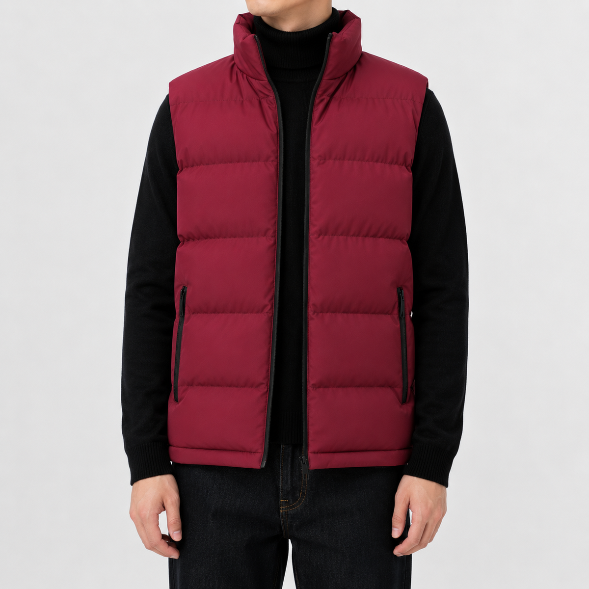 Heren Gewatteerd Gilet Licht Gevoerd en Comfortabel voor het Overgangsseizoen