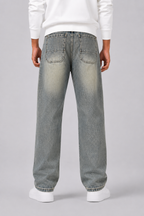 Herren Straight Fit Jeans mit Waschung